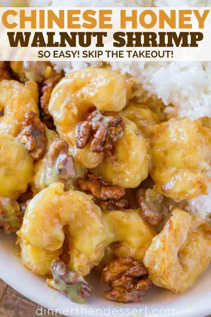 Chinese Sweetened Honey Walnut Shrimp