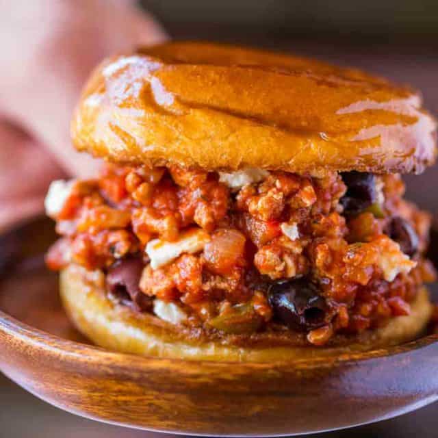 Greek Chicken Sloppy Joes