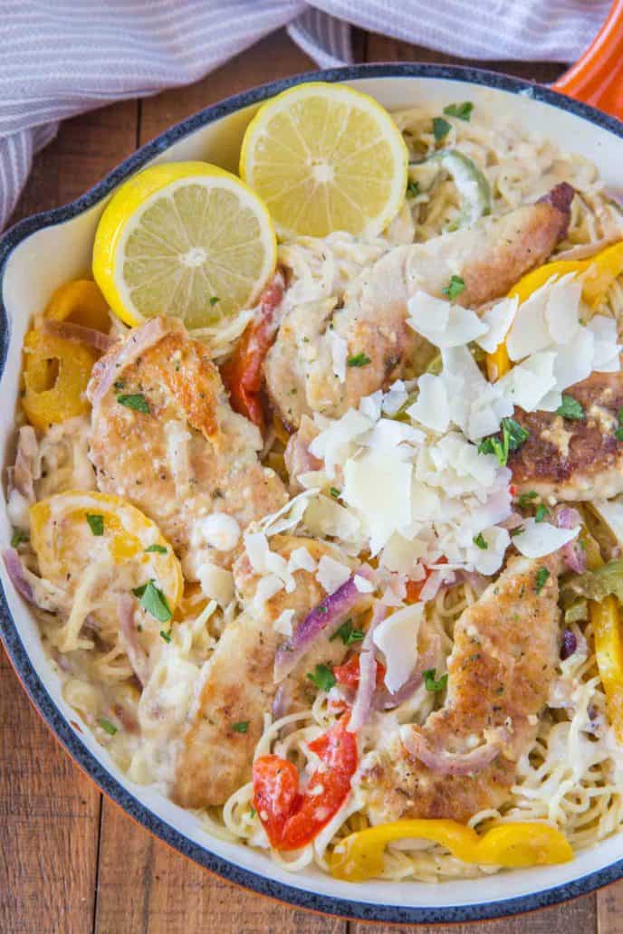 Olive Garden Chicken Scampi Pasta Copycat Dinner Then Dessert