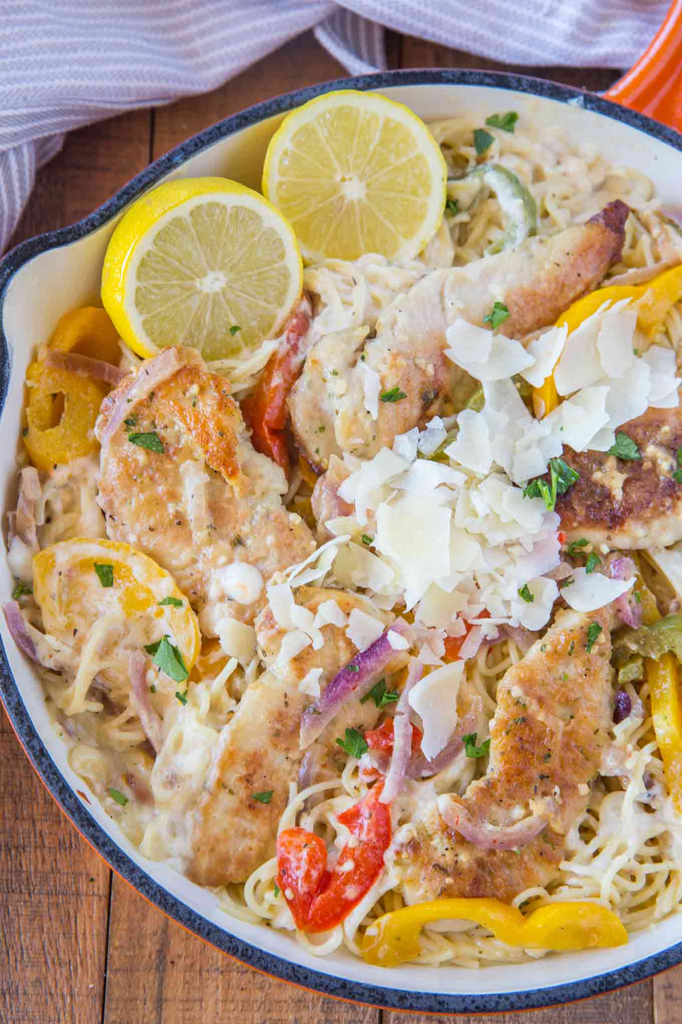 Olive Garden Chicken Scampi Pasta (Copycat) Dinner, then Dessert
