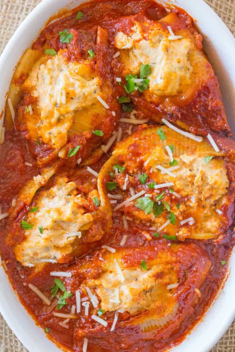 Ricotta Stuffed Shells Recipe Video Dinner Then Dessert