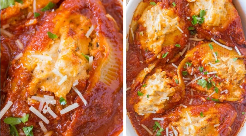 Ricotta Stuffed Shells Dinner Then Dessert