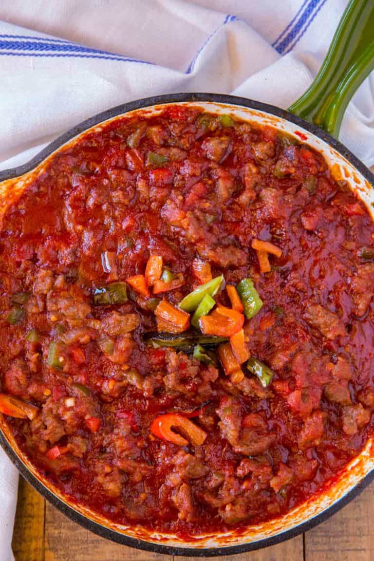 sausage-and-peppers-sloppy-joes-dinner-then-dessert