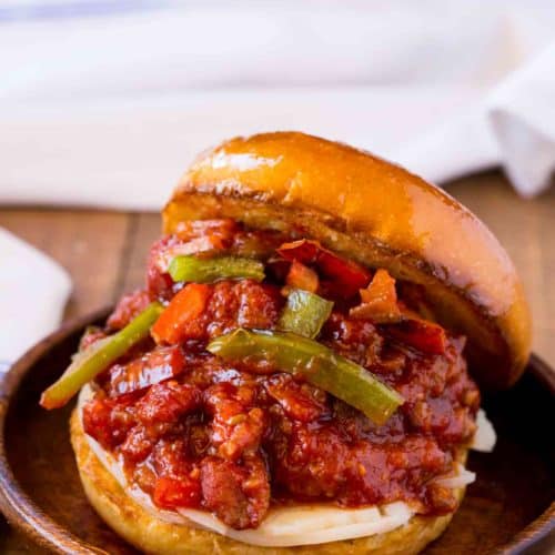 Sausage and Peppers Sloppy Joes