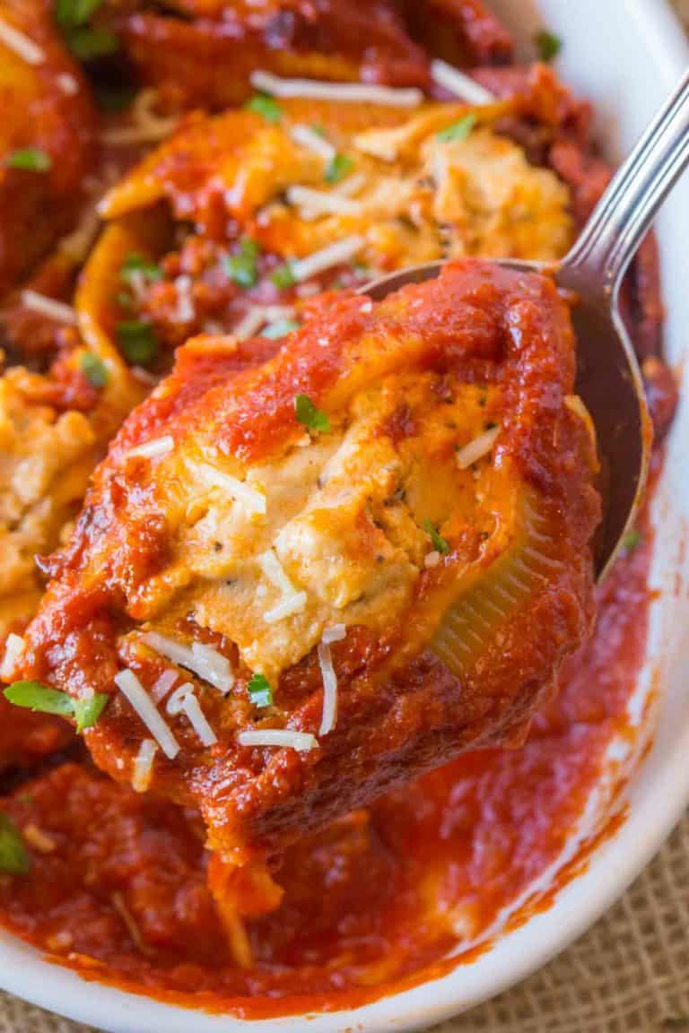 Ricotta Stuffed Shells Recipe [VIDEO] - Dinner, then Dessert