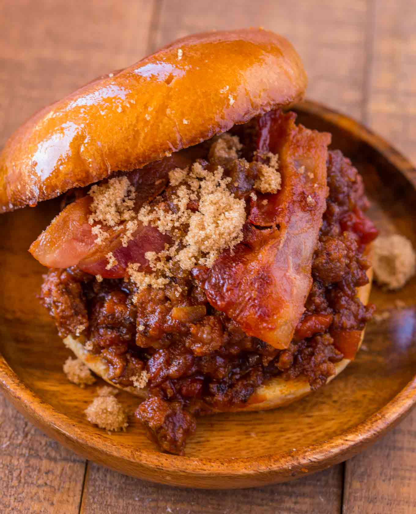 Bacon Brown Sugar Sloppy Joes Dinner, then Dessert