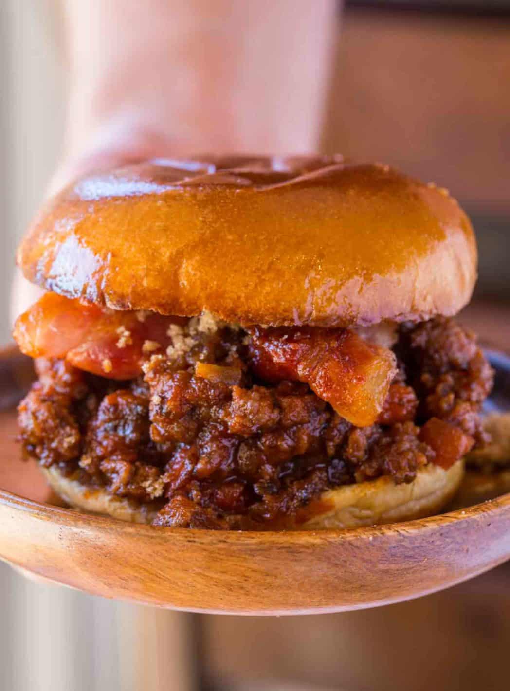 Bacon Brown Sugar Sloppy Joes Dinner, then Dessert