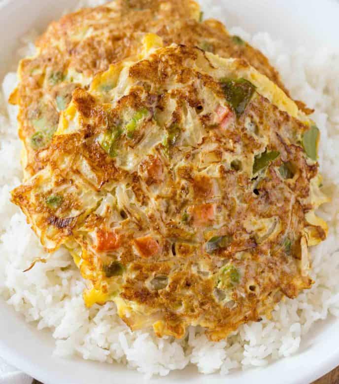 Chicken egg foo young recipe with gravy