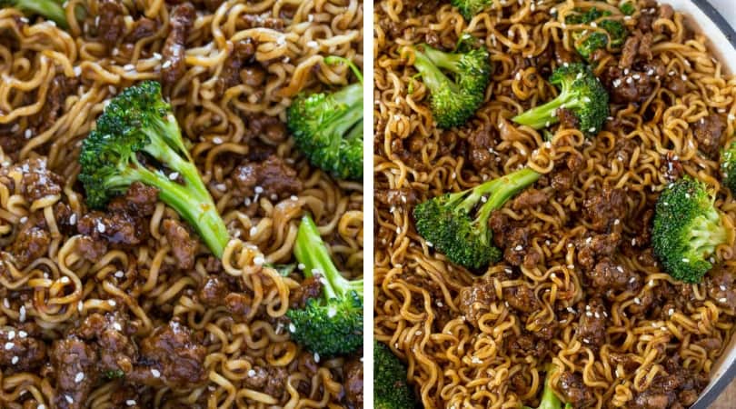 hamburger beef yakisoba