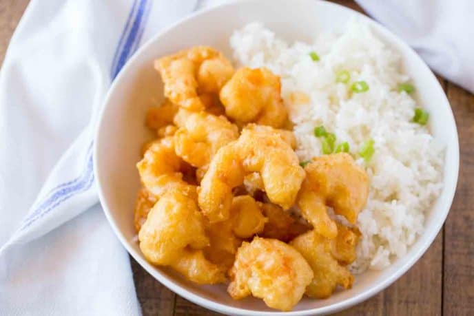 Shrimp Tempura in bowl