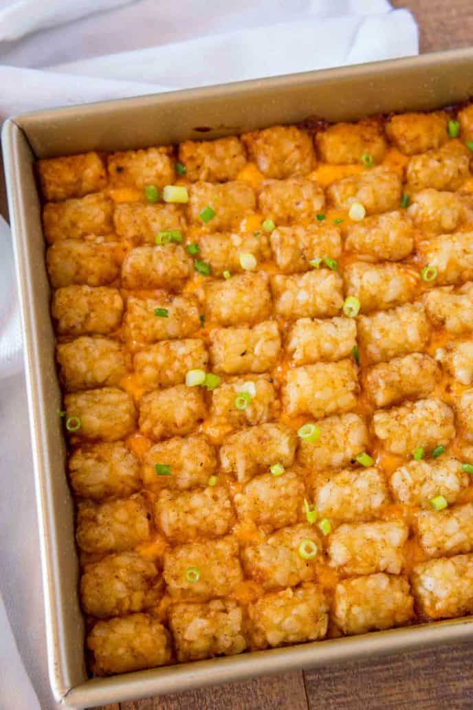 Tater Tot Beef Bake in Pan