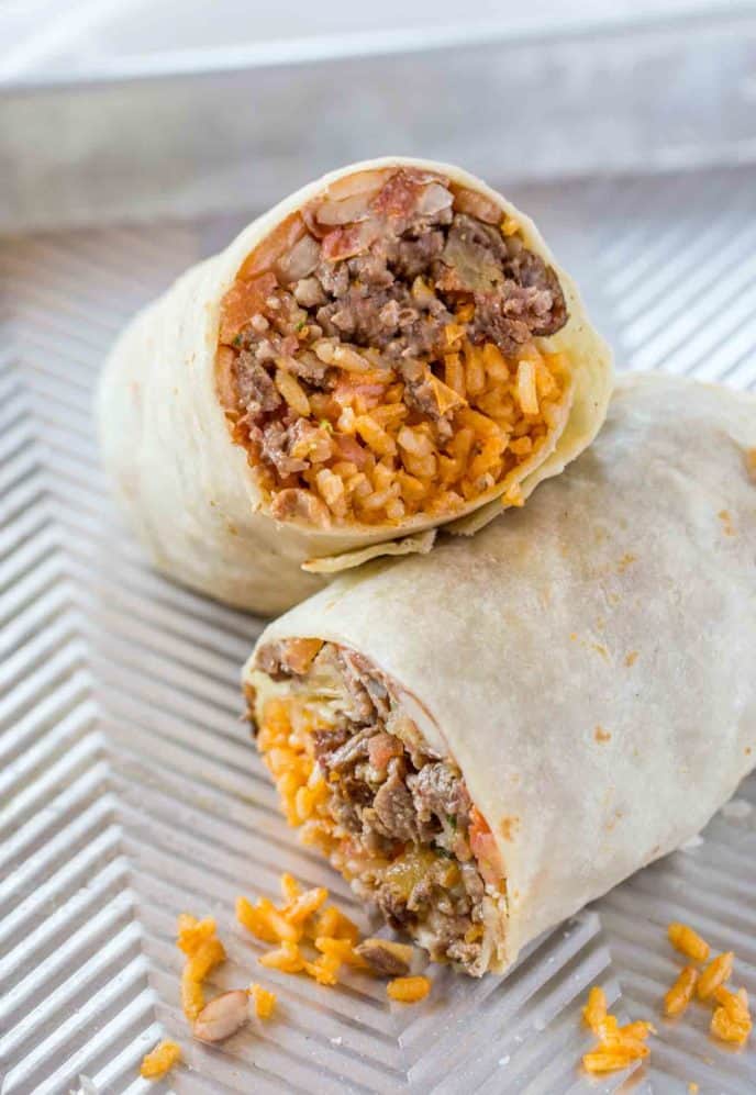 Easy Ground Beef Burrito Recipe Dinner Then Dessert