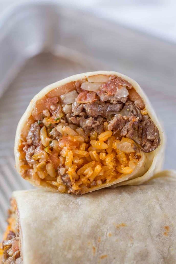 Easy Ground Beef Burrito Recipe - Dinner, then Dessert