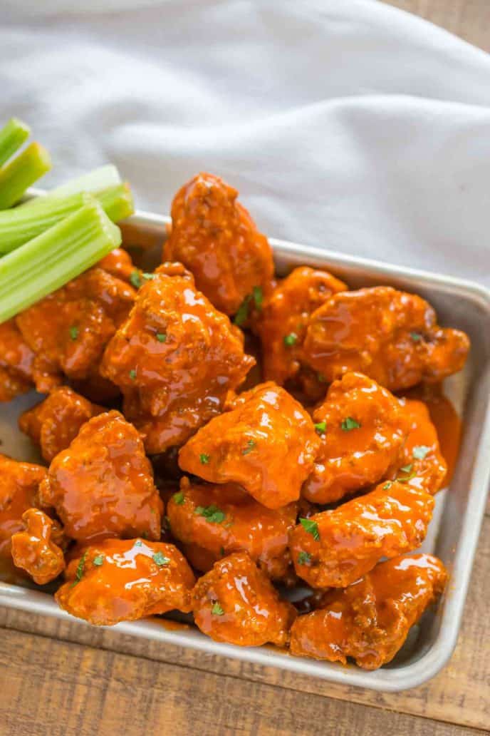 Boneless Buffalo Wings Recipe - Dinner, then Dessert