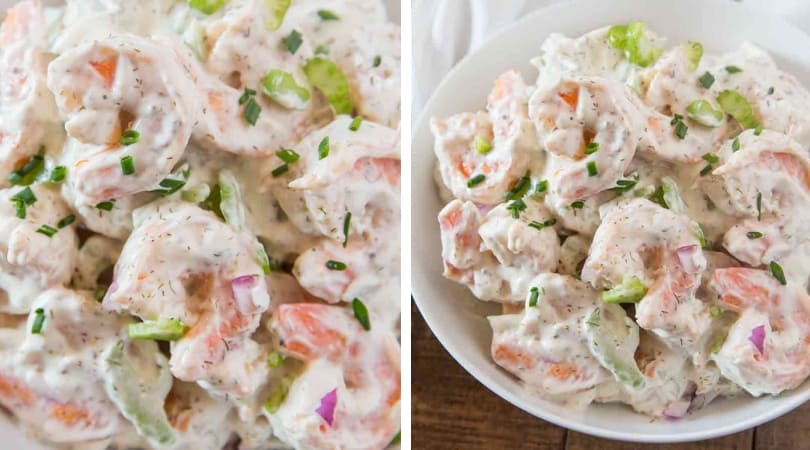 Creamy Shrimp Salad Dinner Then Dessert