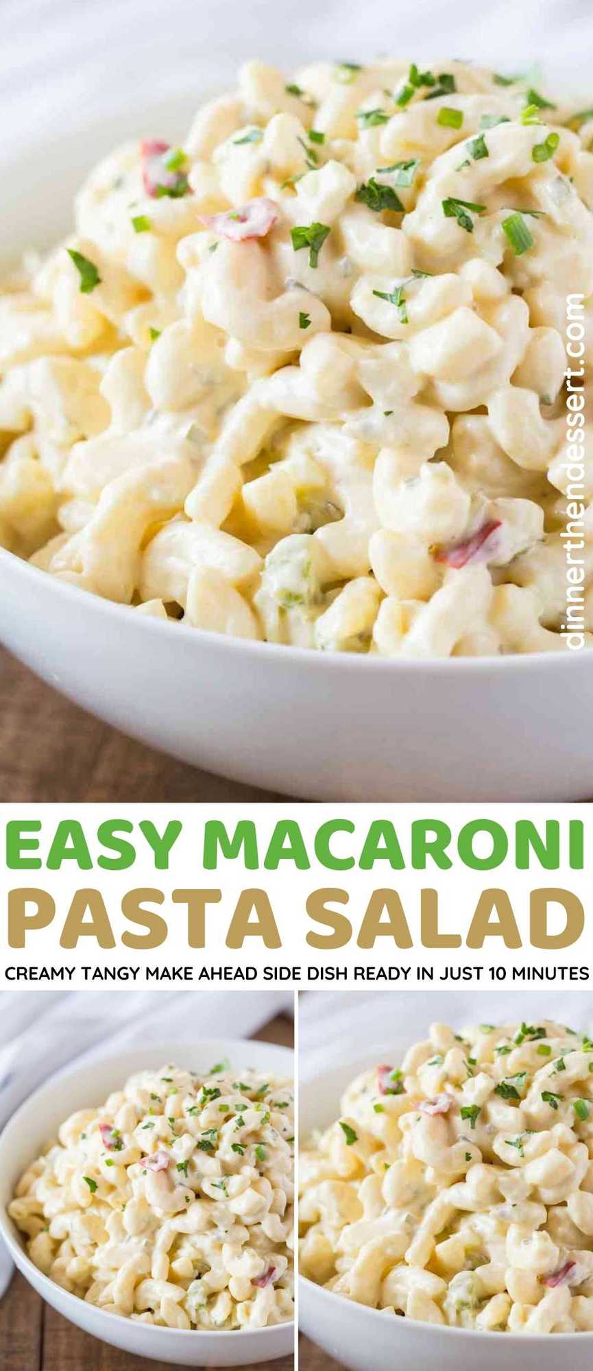 Macaroni Salad collage