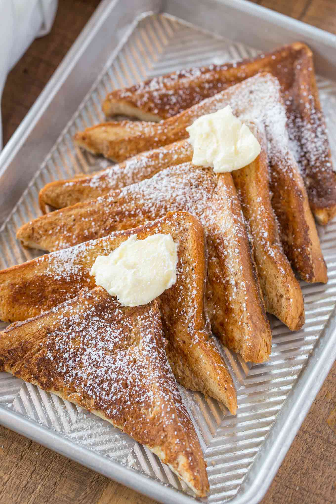 French Toast on baking sheet