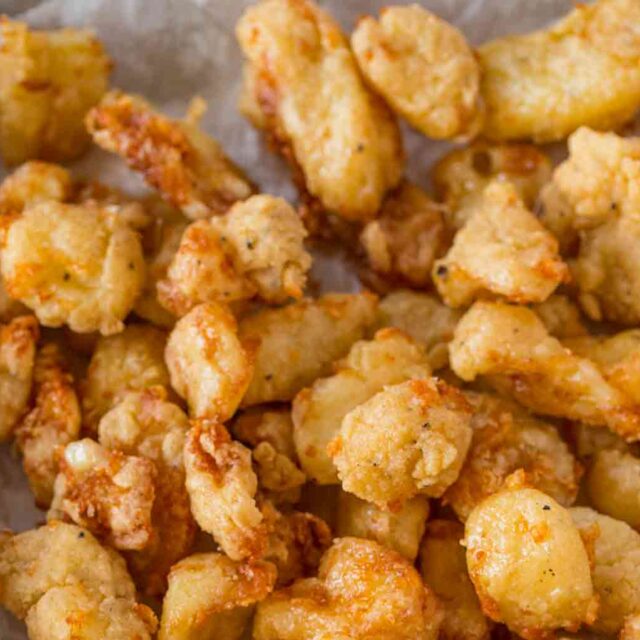 Cheese Curds, close up