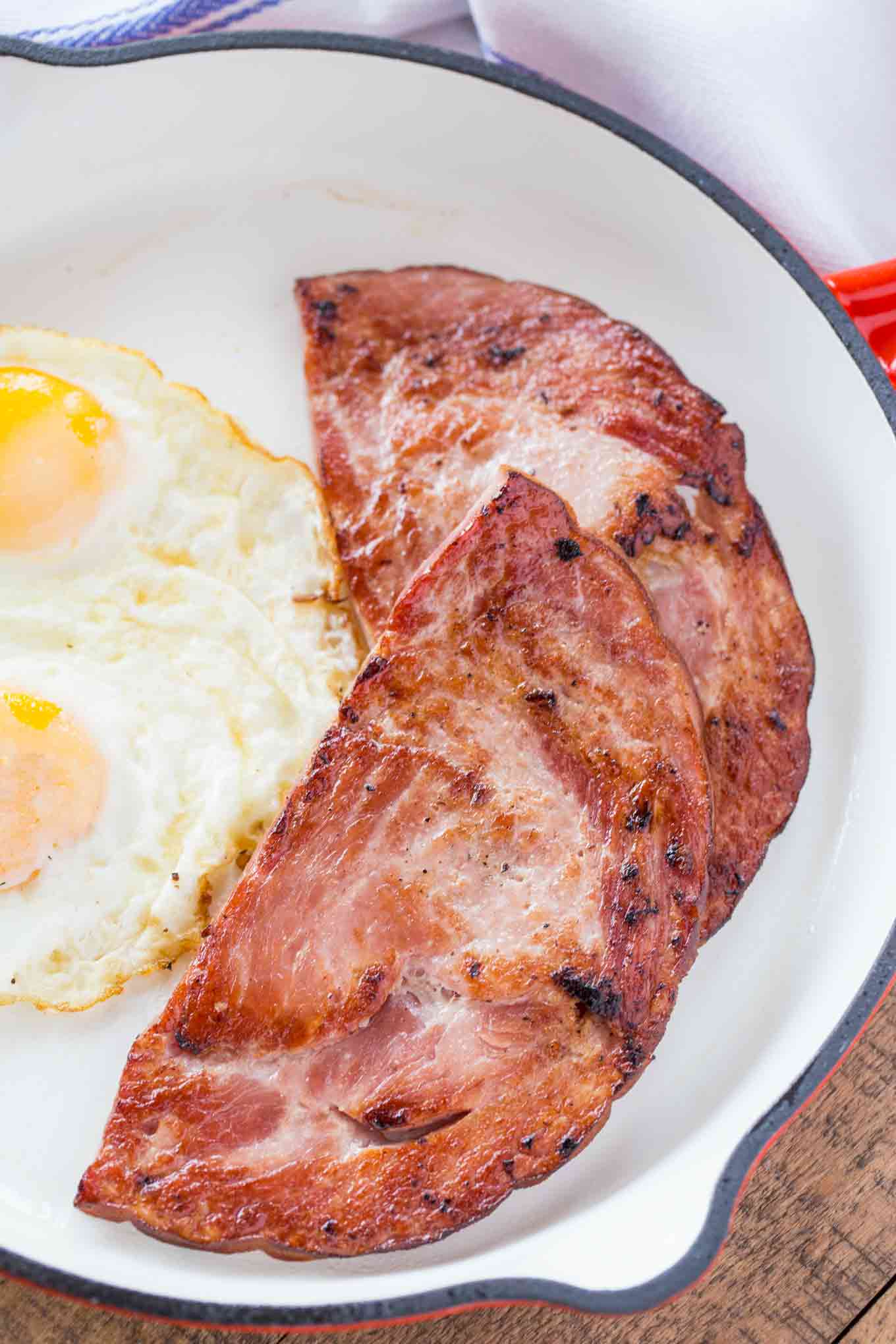 How To Fry Ham Slices In A Pan 