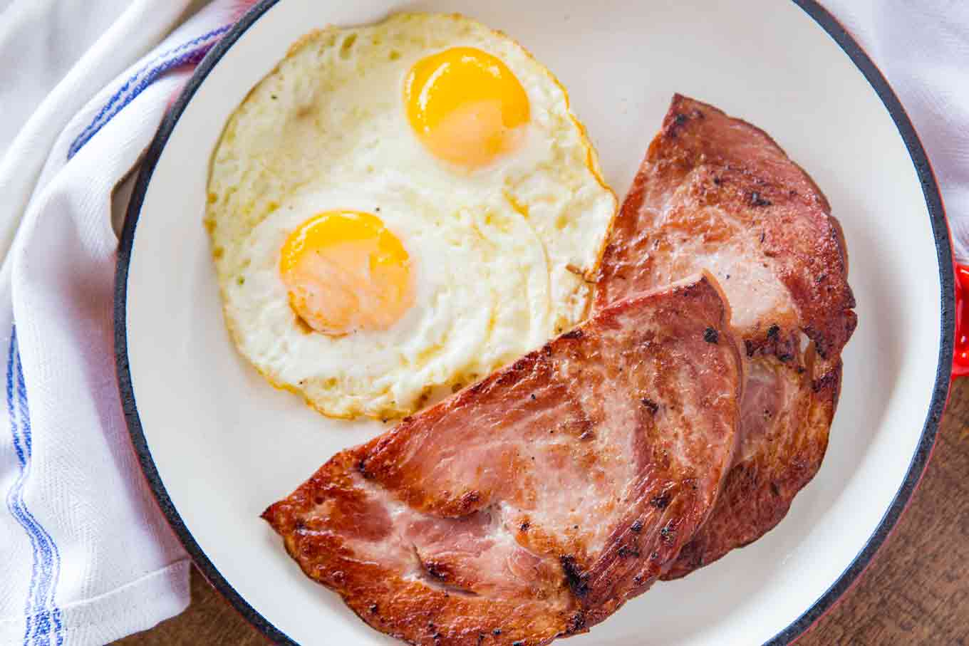 How To Fry Ham Slices In A Pan 