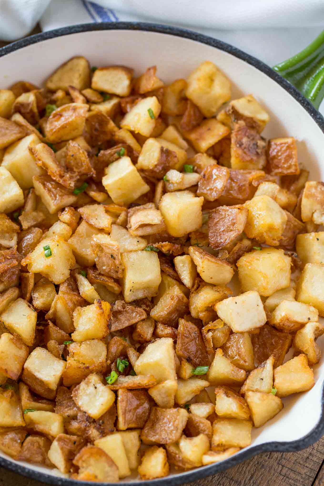 Diced Hash Browns - Dinner, then Dessert