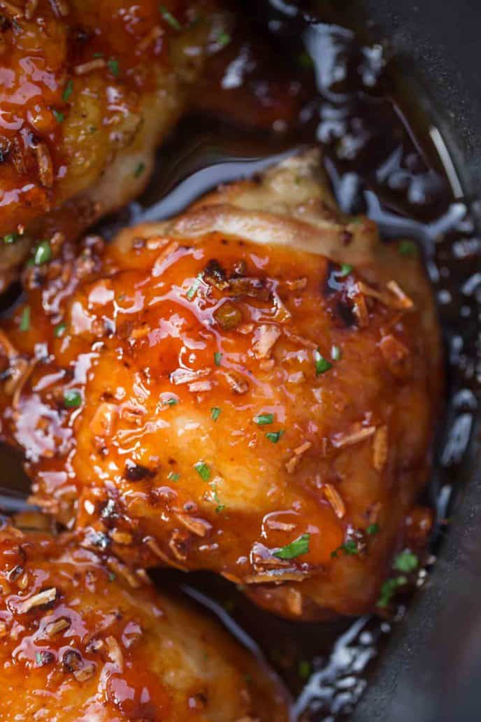 Slow Cooker Apricot Chicken - Dinner, then Dessert