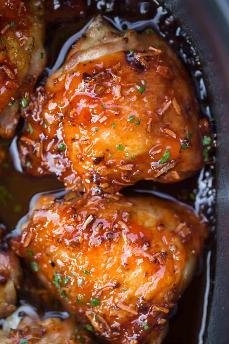 Slow Cooker Apricot Chicken - Dinner, then Dessert