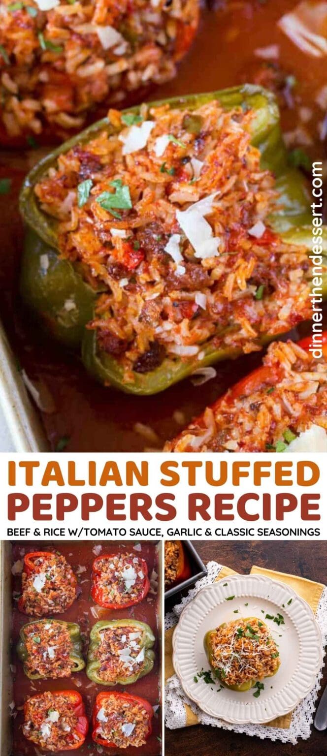 Stuffed Peppers Recipe [VIDEO] - Dinner, then Dessert