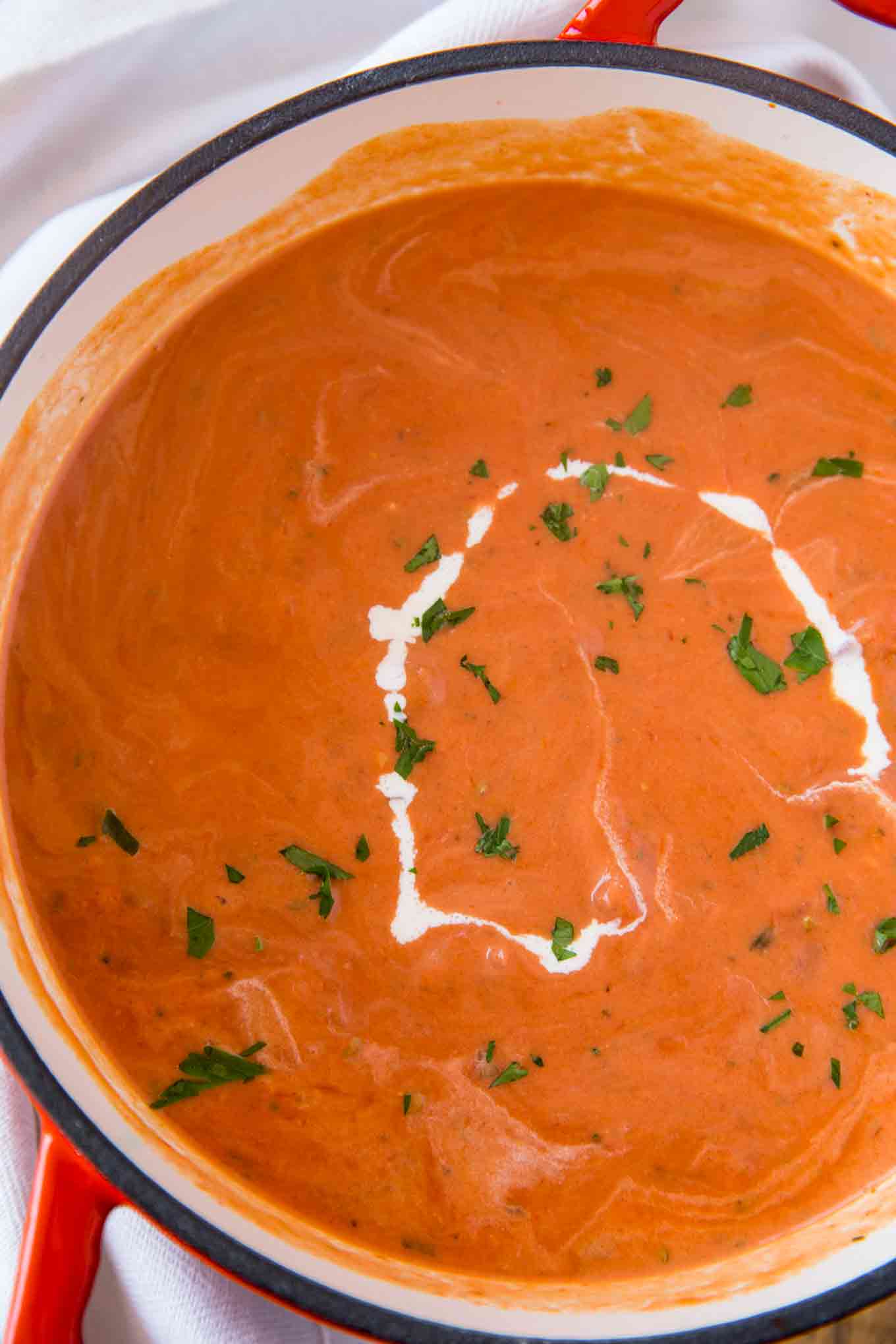 Tomato Bisque - Dinner, then Dessert