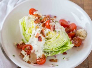 Wedge Salad with Blue Cheese Dressing