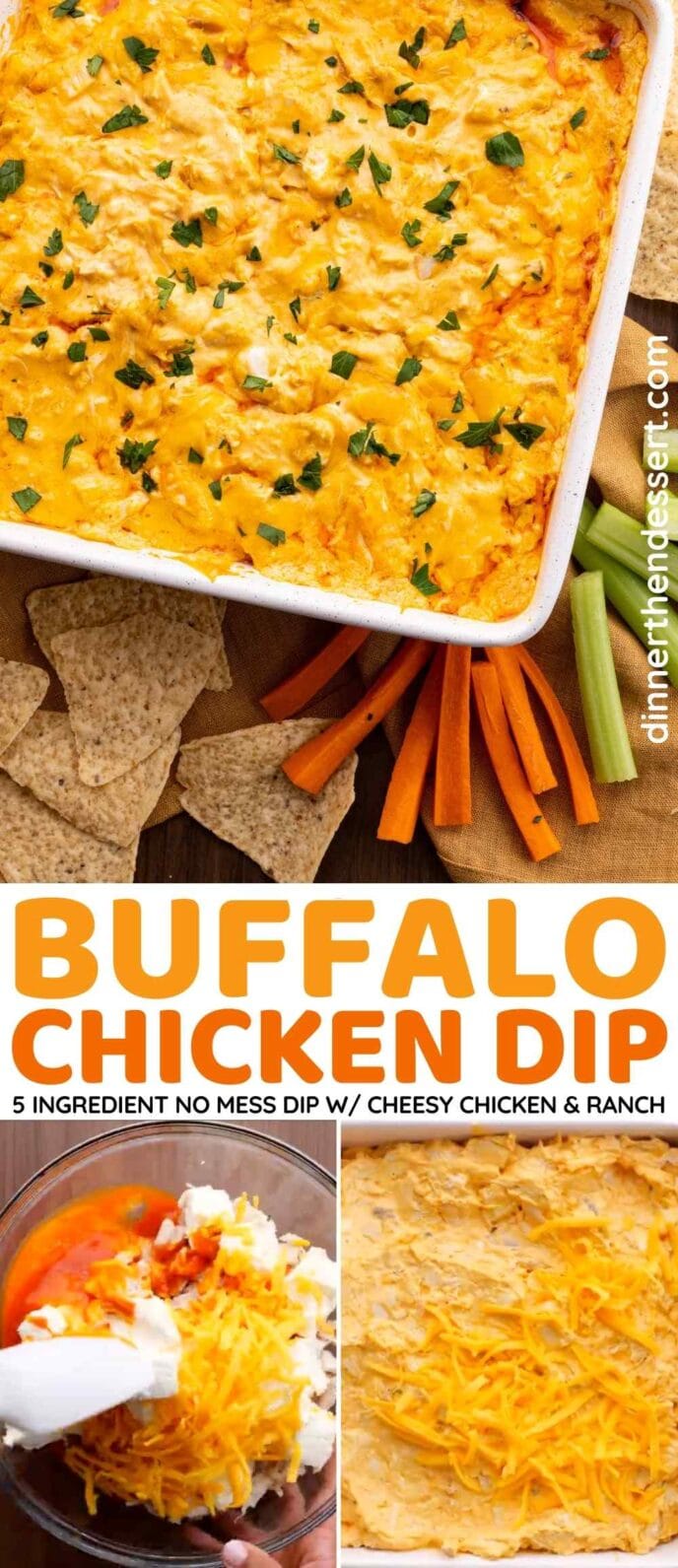 Buffalo Chicken Dip Collage