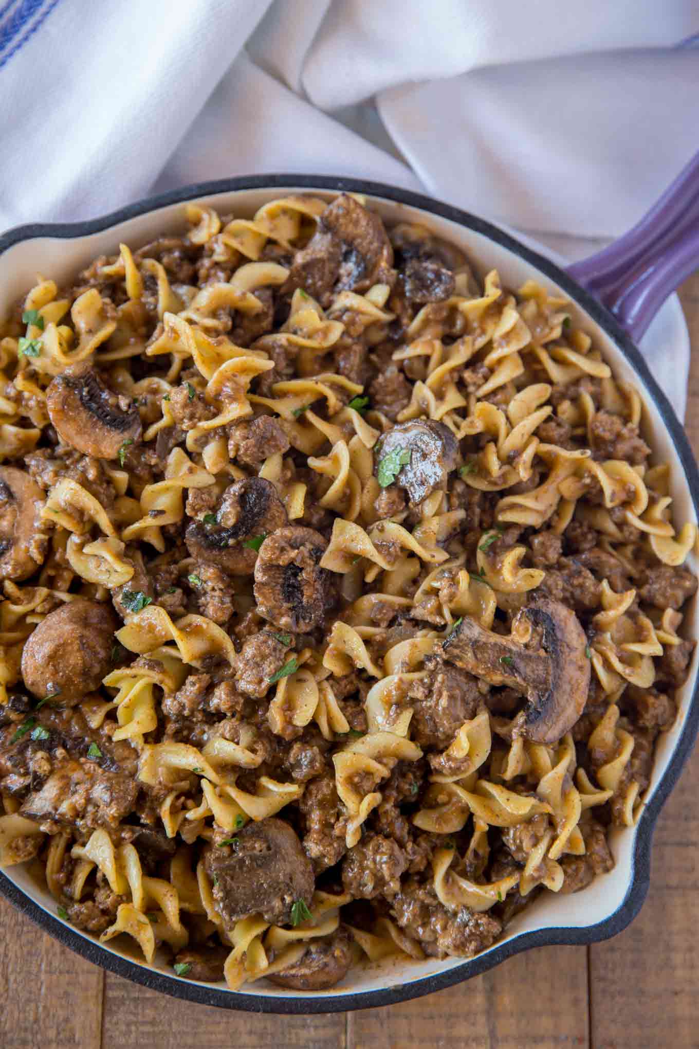 Ground Pot Roast Pasta - Dinner, then Dessert