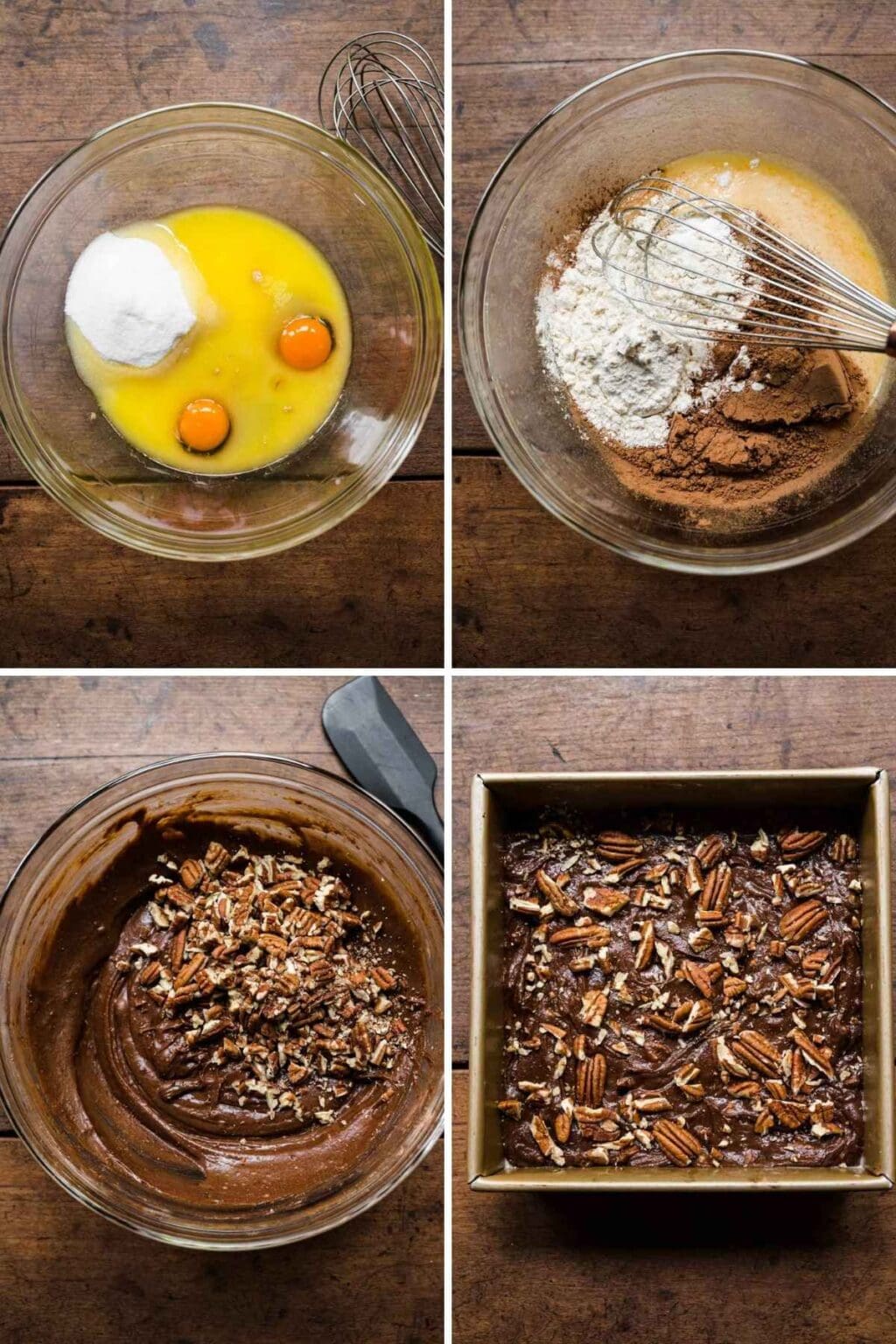 Easy Pecan Brownies Recipe - Dinner, Then Dessert