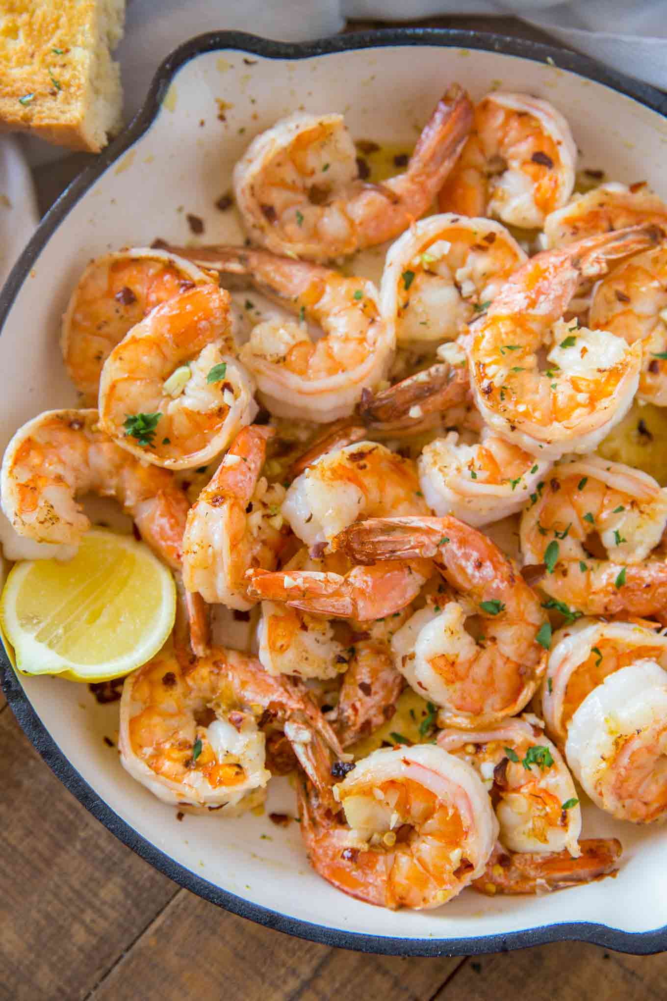 Shrimp Scampi in Pan