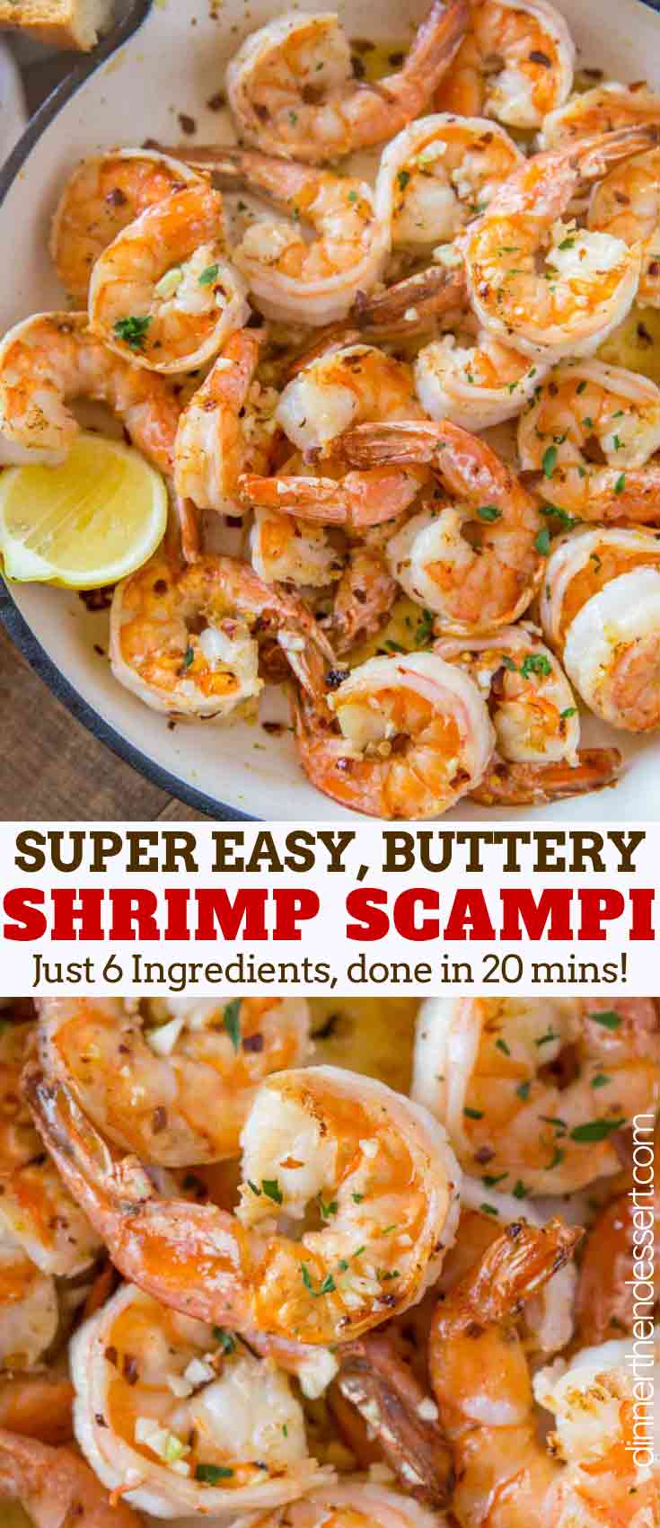Shrimp Scampi - Dinner, then Dessert
