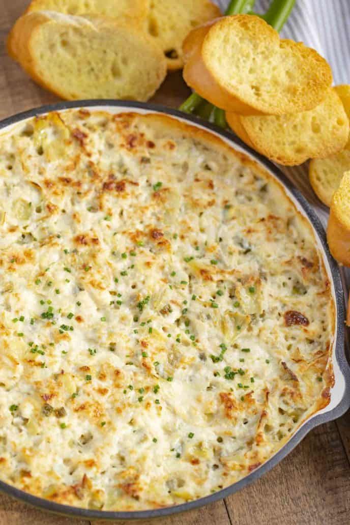 Crab Artichoke Dip - Dinner, then Dessert