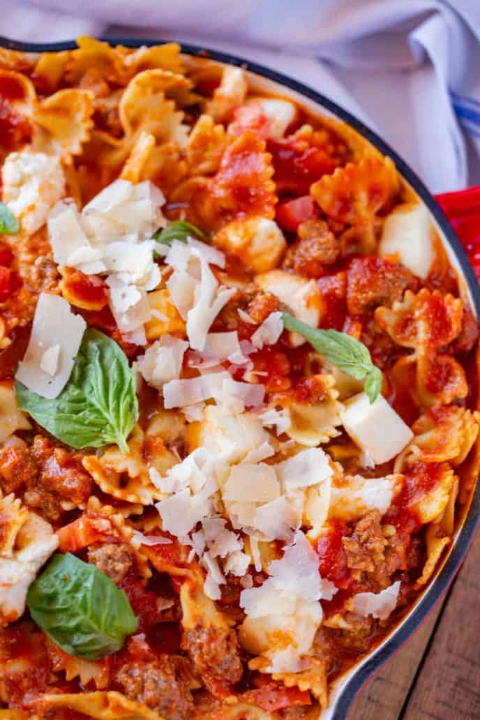 Easy Skillet Beef Lasagna