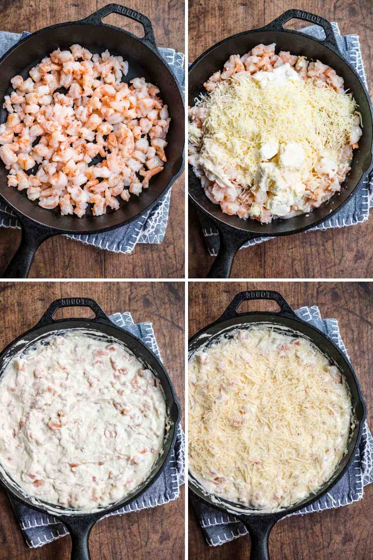Garlic Shrimp Dip Collage