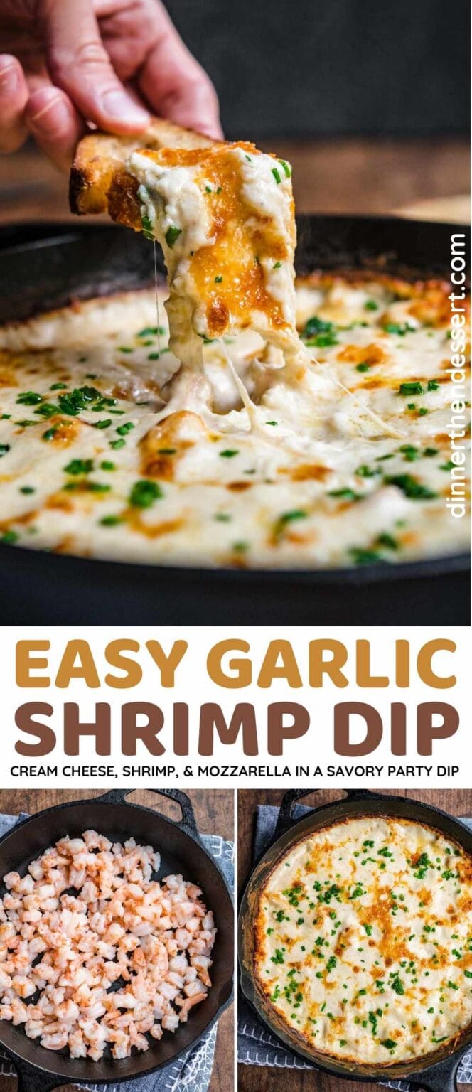 Easy Garlic Shrimp Dip Recipe - Dinner, then Dessert