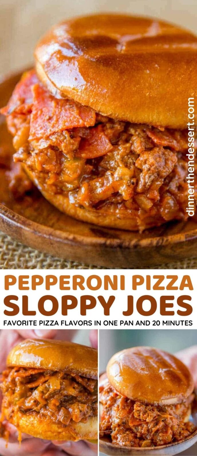 Pizza Sloppy Joes Collage