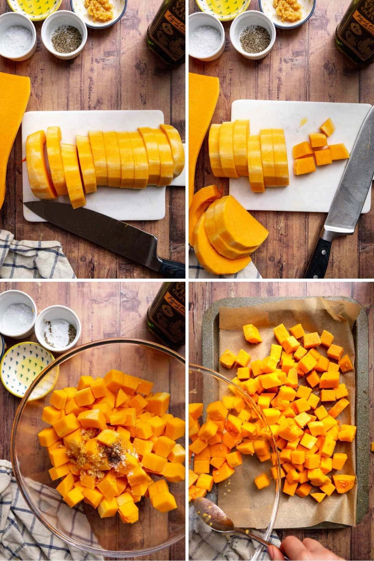 Roasted Butternut Squash (Cubes and Halves)