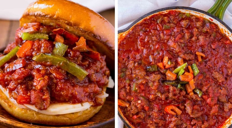 Sloppy Joes mit Wurst und Paprika