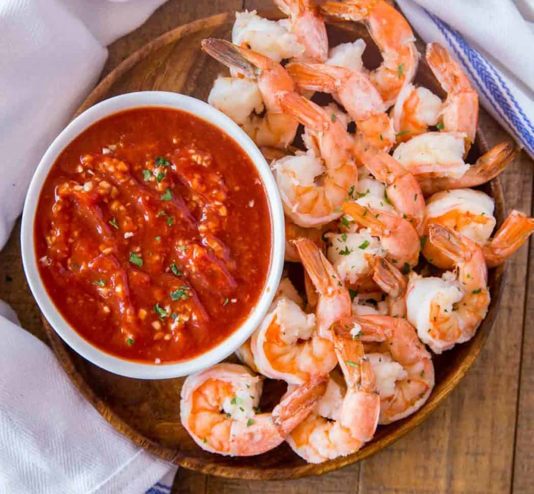 Classic Shrimp Cocktail With Homemade Seafood Sauce