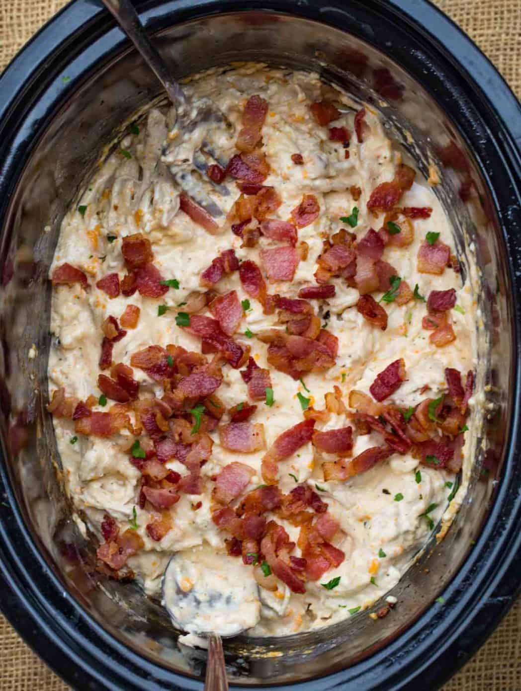 Slow Cooker Chicken Bacon Ranch Sandwiches Crack Chicken Dinner