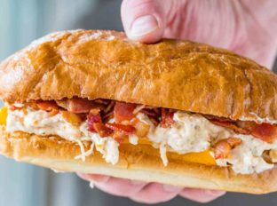 Slow Cooker Crack Chicken Sandwiches