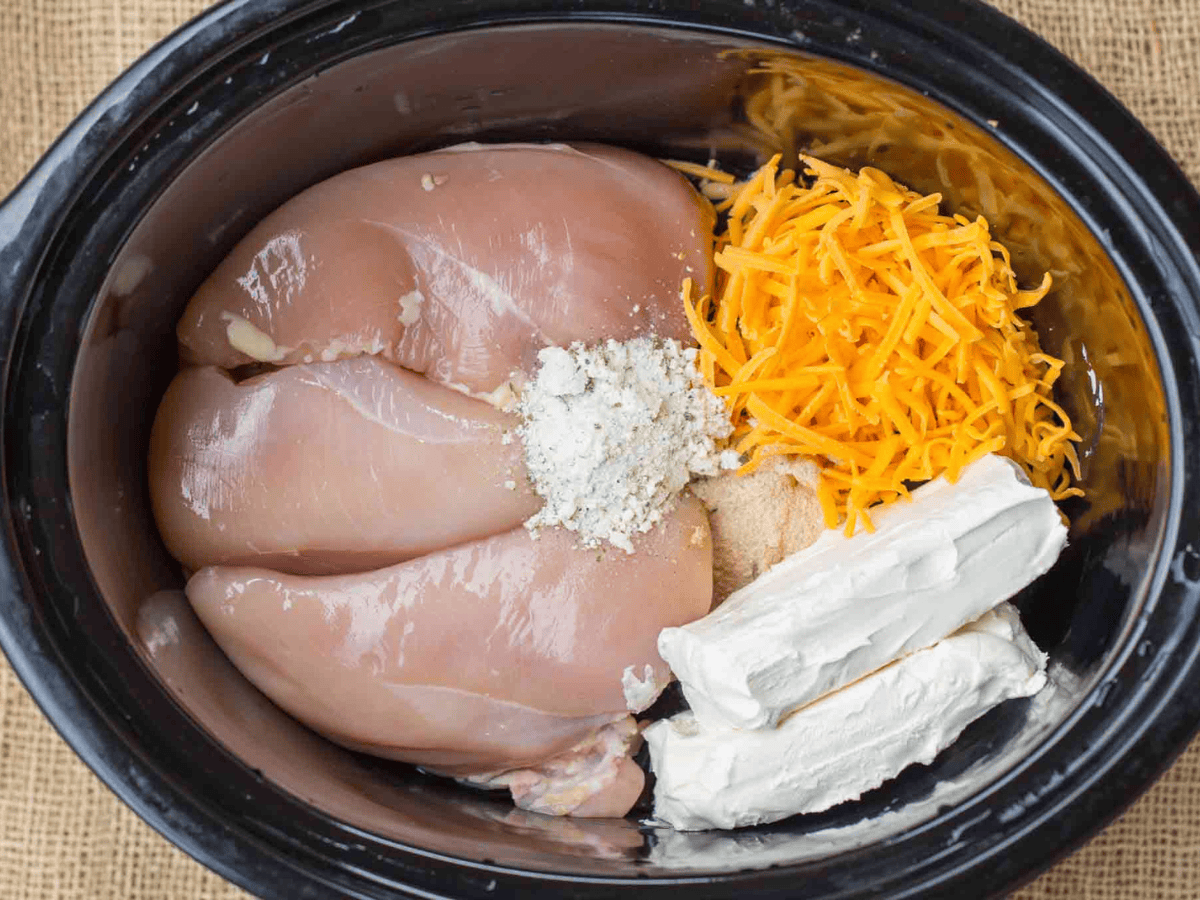 ingredients in crockpot 