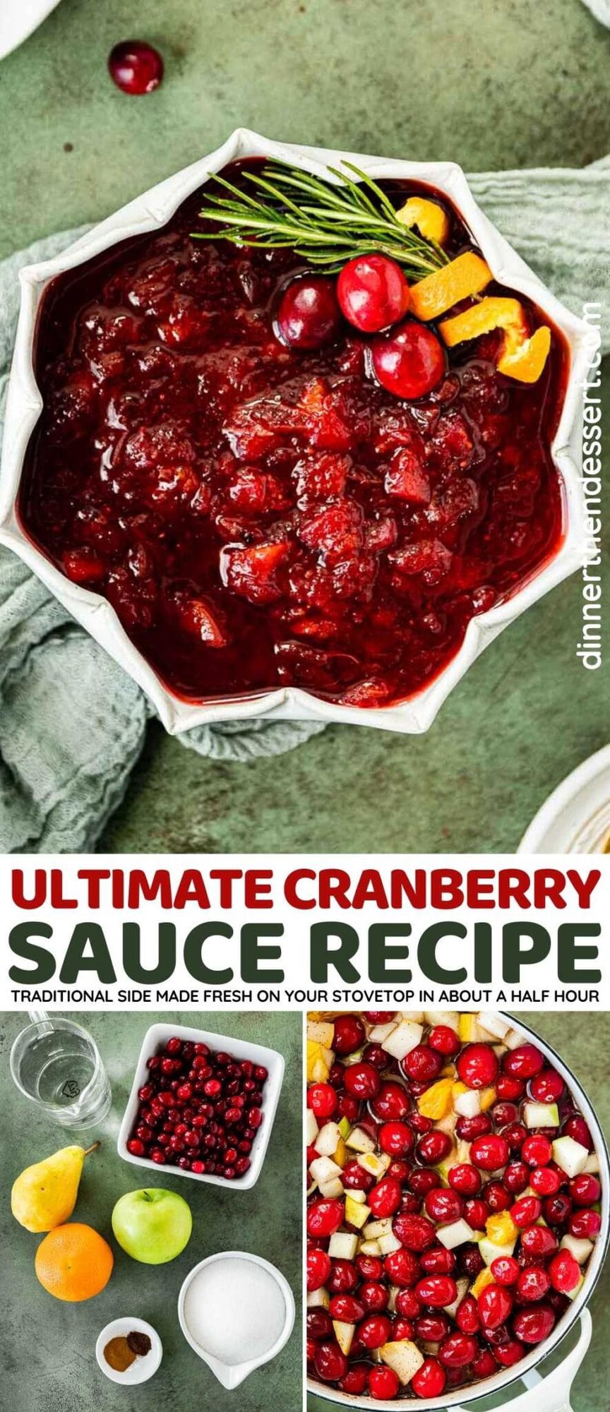 Ultimate Cranberry Sauce Recipe - Dinner, then Dessert