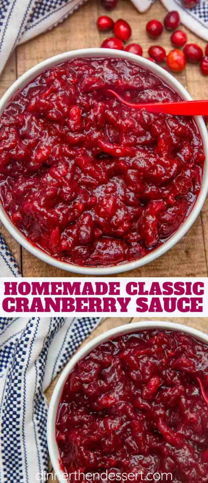 Easy Cranberry Sauce Recipe - Dinner, then Dessert