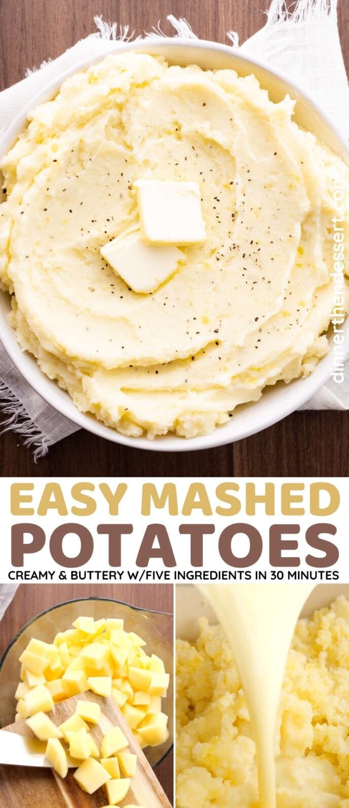Easy Mashed Potatoes Collage