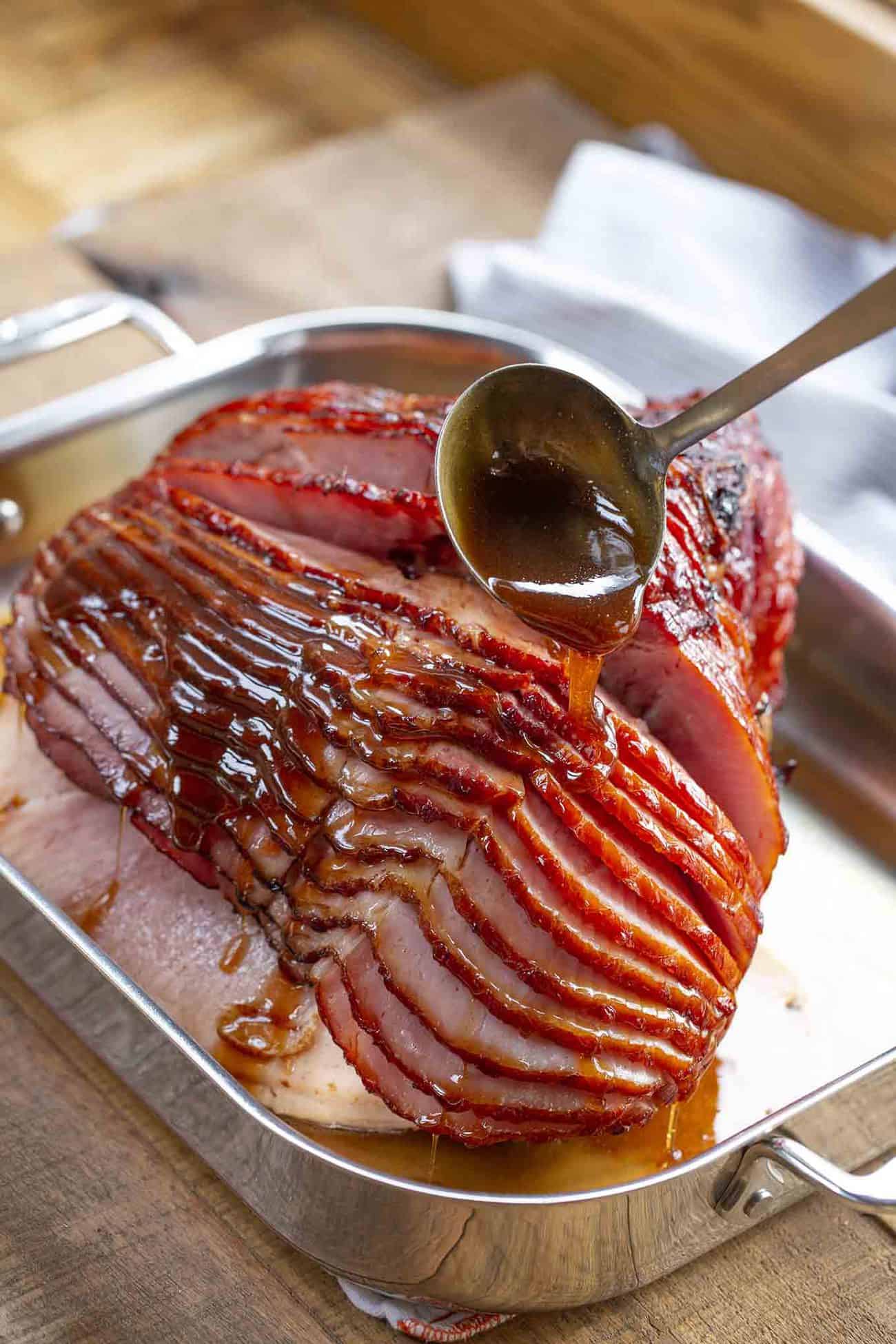 Baked Ham with Brown Sugar Glaze Dinner Then Dessert